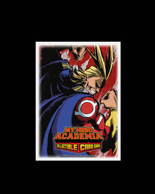 Accessoires It's fine now. Why? Because All Might flex sleeves have arrived! Go beyond with these My Hero Academia sleeves! Plus ultra!Textured matte back with All Might artwork and clear front.JASCO license sleeves are made with the same 'Tough as Scales
