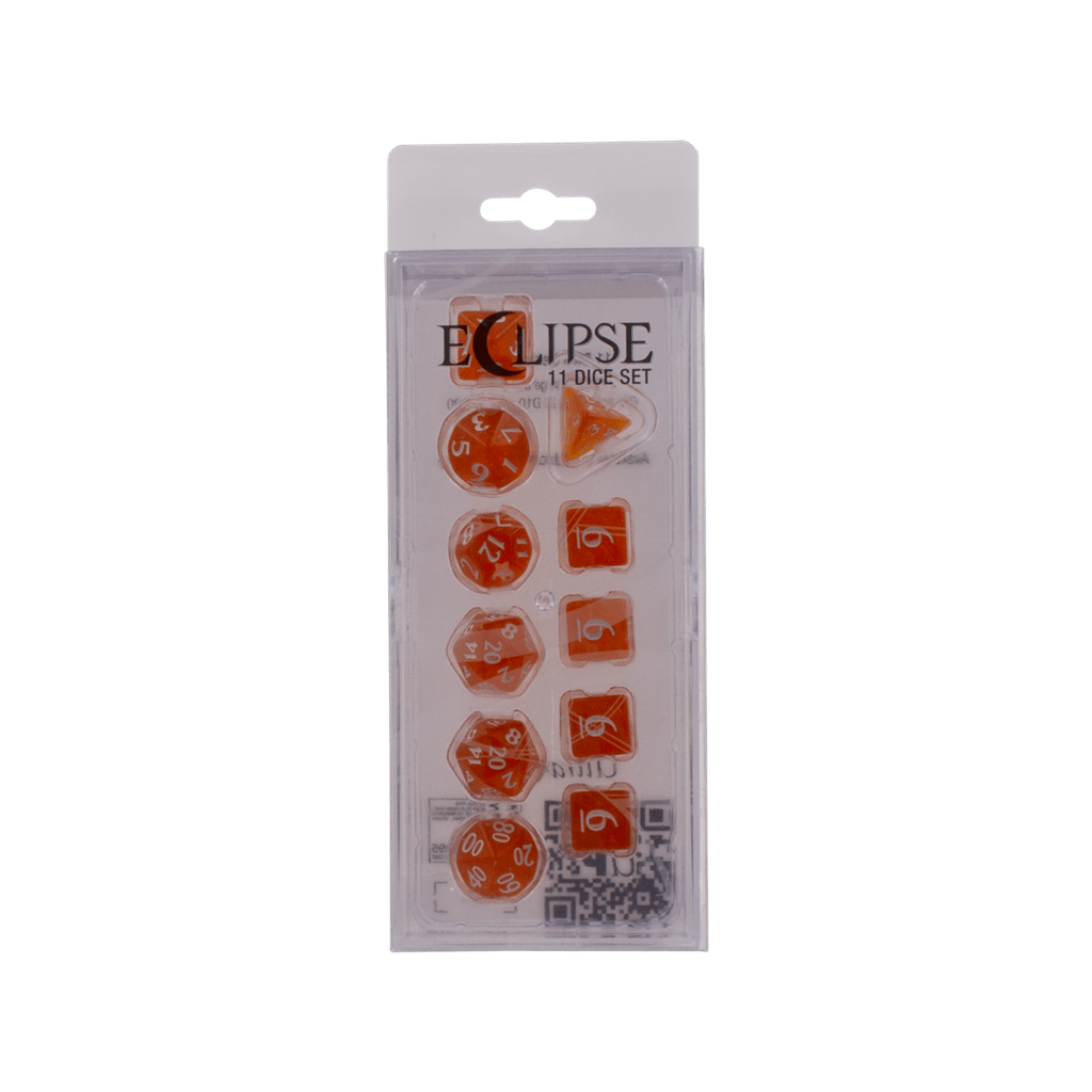 Wil jij een Accessoires Dice Eclipse Pumpkin Orange 11 Dice Set kopen? Wij hebben een groot assortiment aan Accessoires producten! Betaal gelijk of achteraf.