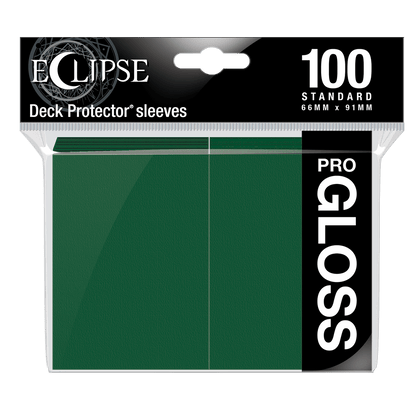 Accessoires Eclipse Deck Protector sleeves are now in 100ct packages, with three new colors! Royal Purple, Smoke Grey, & Forest Green. • New part numbers and color names to avoid ordering confusion. • Increased color and edge consistency. • All colors are
