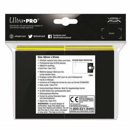 Accessoires Eclipse Deck Protector sleeves are now in 100ct packages, with three new colors! Royal Purple, Smoke Grey, & Forest Green. • New part numbers and color names to avoid ordering confusion. • Increased color and edge consistency. • All colors are