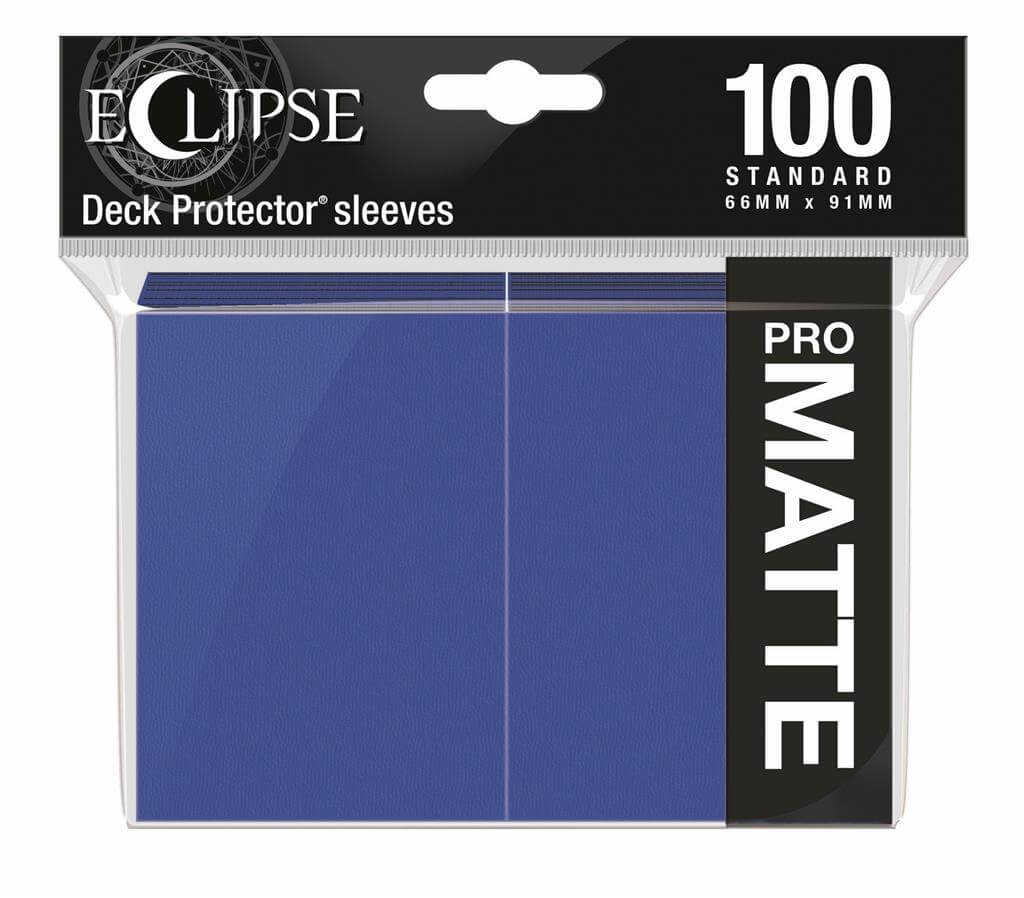 Accessoires Eclipse Deck Protector sleeves are now in 100ct packages, with three new colors! Royal Purple, Smoke Grey, & Forest Green. • New part numbers and color names to avoid ordering confusion. • Increased color and edge consistency. • All colors are