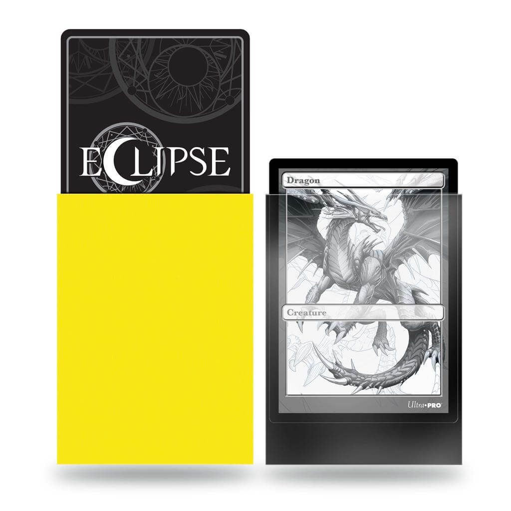 Accessoires Eclipse Deck Protector sleeves are now in 100ct packages, with three new colors! Royal Purple, Smoke Grey, & Forest Green. • New part numbers and color names to avoid ordering confusion. • Increased color and edge consistency. • All colors are