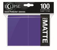 Accessoires Eclipse Deck Protector sleeves are now in 100ct packages, with three new colors! Royal Purple, Smoke Grey, & Forest Green. • New part numbers and color names to avoid ordering confusion. • Increased color and edge consistency. • All colors are