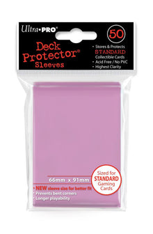 Accessoires Roze Deck Protectors voor standaard kaarten (66x91 mm). Een pakje bevat 50 deck protectors.