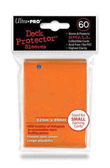 Accessoires Oranje Deck Protectors voor smalle kaarten (62x89 mm). Een pakje bevat 60 deck protectors.