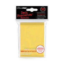 Accessoires Gele Deck Protectors voor standaard kaarten (66x91 mm). Een pakje bevat 50 deck protectors.