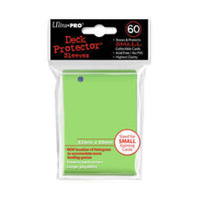 Accessoires Lime-Groene Deck Protectors voor smalle kaarten (62x89 mm). Een pakje bevat 60 deck protectors.