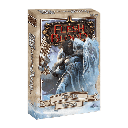 UITVERKOOP Een Flesh and Blood Blitz deck is een direct speelbaar heldendeck voor Flesh and Blood. Verkrijgbaar in 3 verschillende versies. Elk Tales of Aria Blitz deck bevat 40 kaarten (incl rainbow foil hero, weapon en equipment kaarten). Een display be