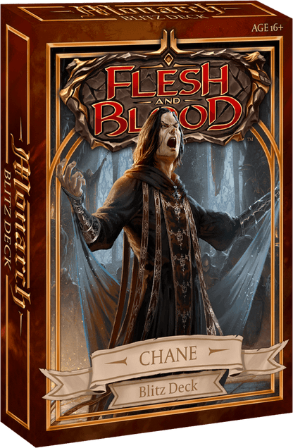UITVERKOOP Flesh and Blood Monarch is een standalone boosterset van 307 kaarten die 4 nieuwe helden met gloednieuwe vaardigheden brengt voor het conflict tussen licht en donker.Een Blitz deck is een direct speelbaar heldendeck voor Flesh and Blood. Elk Bl