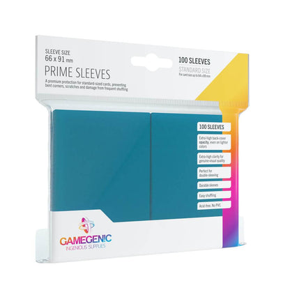Accessoires Deze blauwe Prime Sleeves bieden een hoogwaardige bescherming voor standaard formaat kaarten van maximaal 64x89mm.