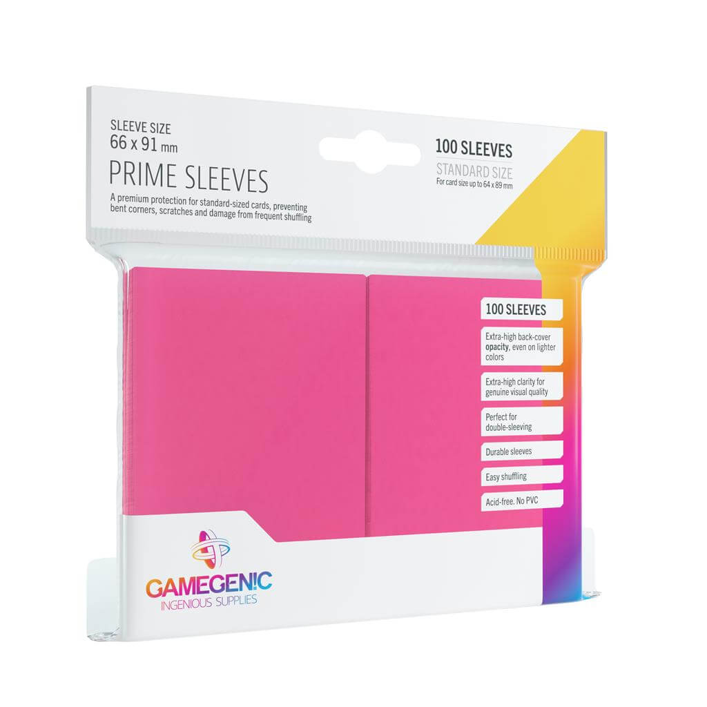 Accessoires Deze roze Prime Sleeves bieden een hoogwaardige bescherming voor standaard formaat kaarten van maximaal 64x89mm.