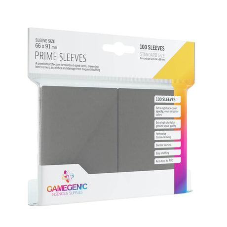 GameGenic SLEEVES Pack Prime Grey (100)