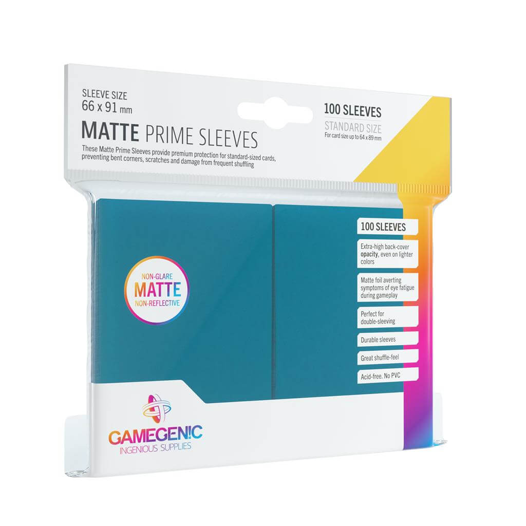 Accessoires Deze blauwe Matte Sleeves bieden een hoogwaardige bescherming voor standaard formaat kaarten van maximaal 64x89mm.