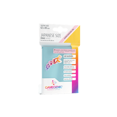 GameGenic SLEEVES Japanese Sized Clear (60 stuks)