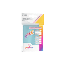 Accessoires The Japanese Size Prime Sleeves are 62 x 89 mm in size. They are ideal for card games like Yu-Gi-Oh!TM, NarutoTM, Cardfight!! VanguardTM and many others. These Japanese-Sized sleeves not only offer great protection for game cards. They also pr