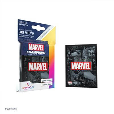 SLEEVES Marvel Champions - Marvel Black (50+1)