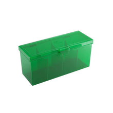 Accessoires Groene Fourtress opbergbox waarin je volledige decks, dobbelstenen, tokens en 320 kaarten met dubbele sleeves kunt opbergen.