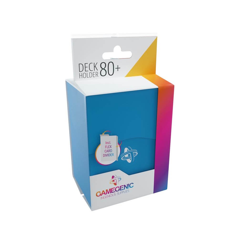 Accessoires Blauwe, casual deckbox die geschikt is voor het beschermen en opbergen van maximaal 80 kaarten met dubbele sleeves.