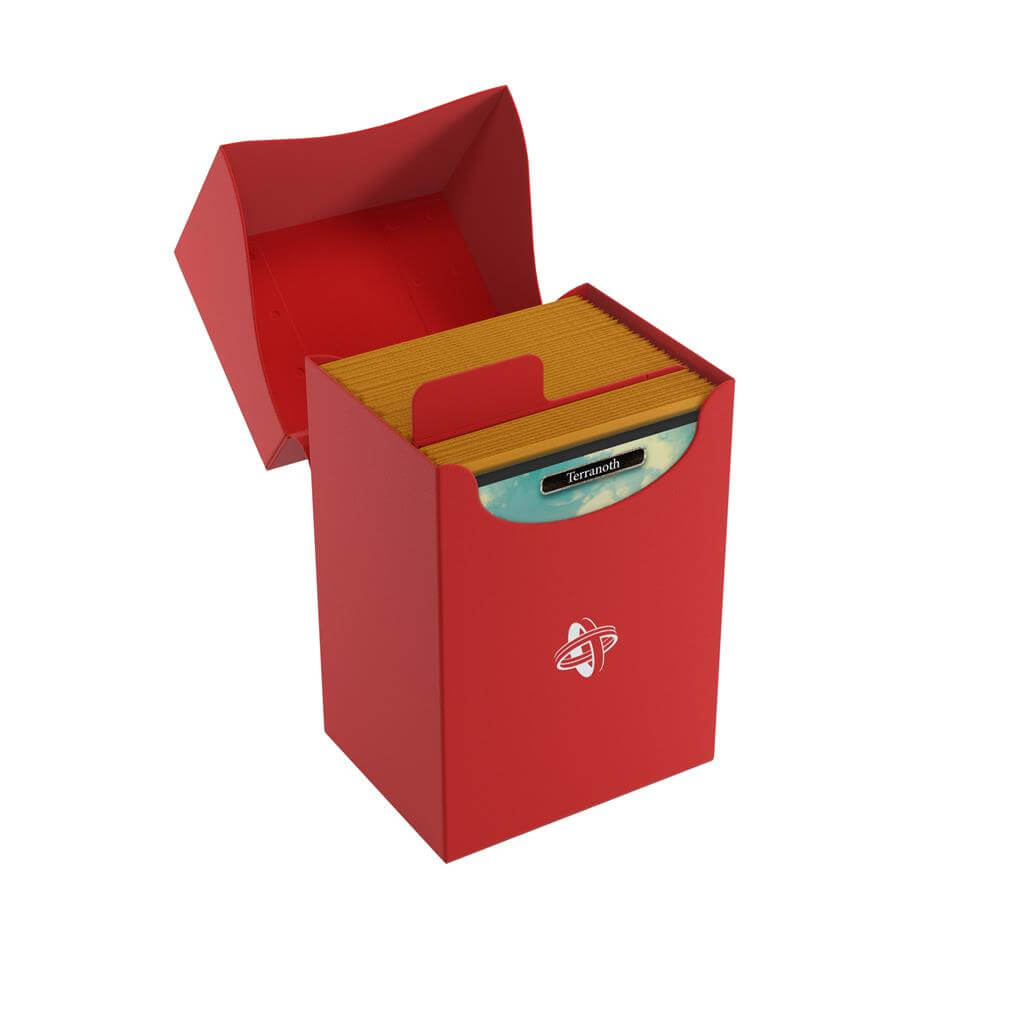 Accessoires Rode, casual deckbox die geschikt is voor het beschermen en opbergen van maximaal 80 kaarten met dubbele sleeves.