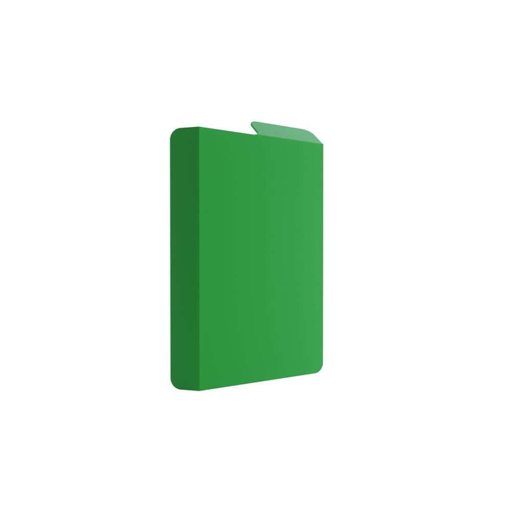 Accessoires Groene, casual deckbox die geschikt is voor het beschermen en opbergen van maximaal 80 kaarten met dubbele sleeves.