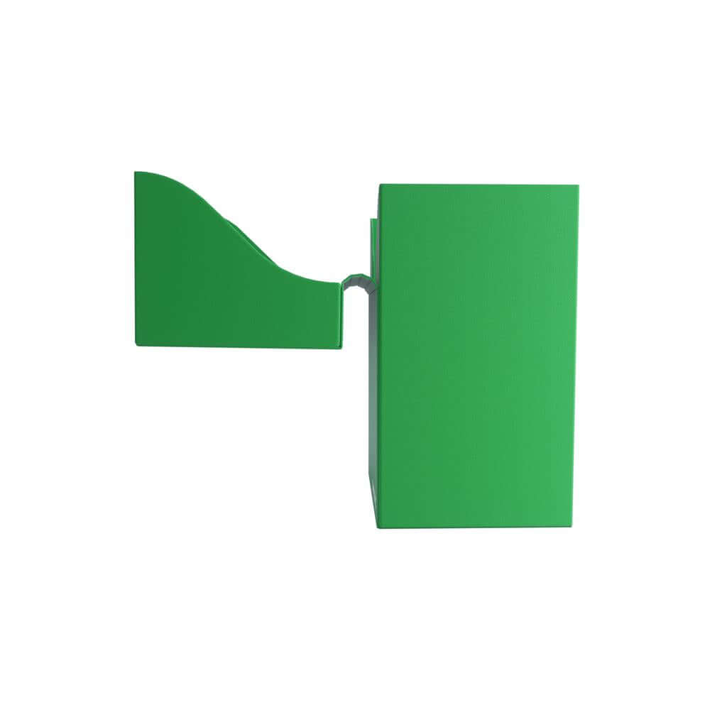 Accessoires Groene, casual deckbox die geschikt is voor het beschermen en opbergen van maximaal 80 kaarten met dubbele sleeves.