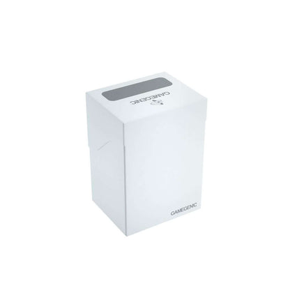 Accessoires Witte, casual deckbox die geschikt is voor het beschermen en opbergen van maximaal 80 kaarten met dubbele sleeves.