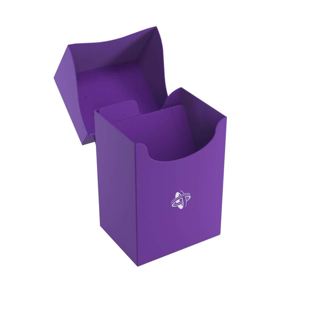 Accessoires Paarse, casual deckbox die geschikt is voor het beschermen en opbergen van maximaal 80 kaarten met dubbele sleeves.