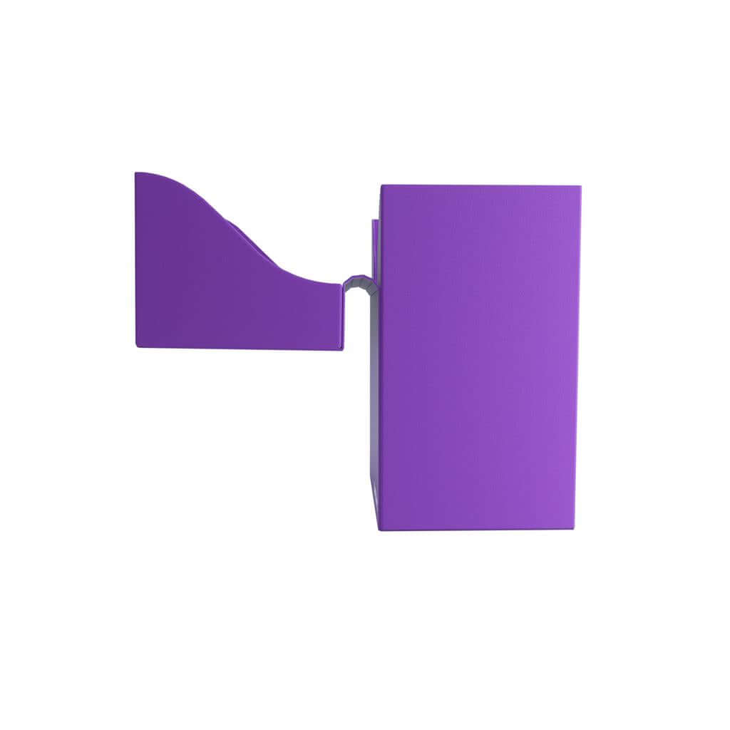 Accessoires Paarse, casual deckbox die geschikt is voor het beschermen en opbergen van maximaal 80 kaarten met dubbele sleeves.