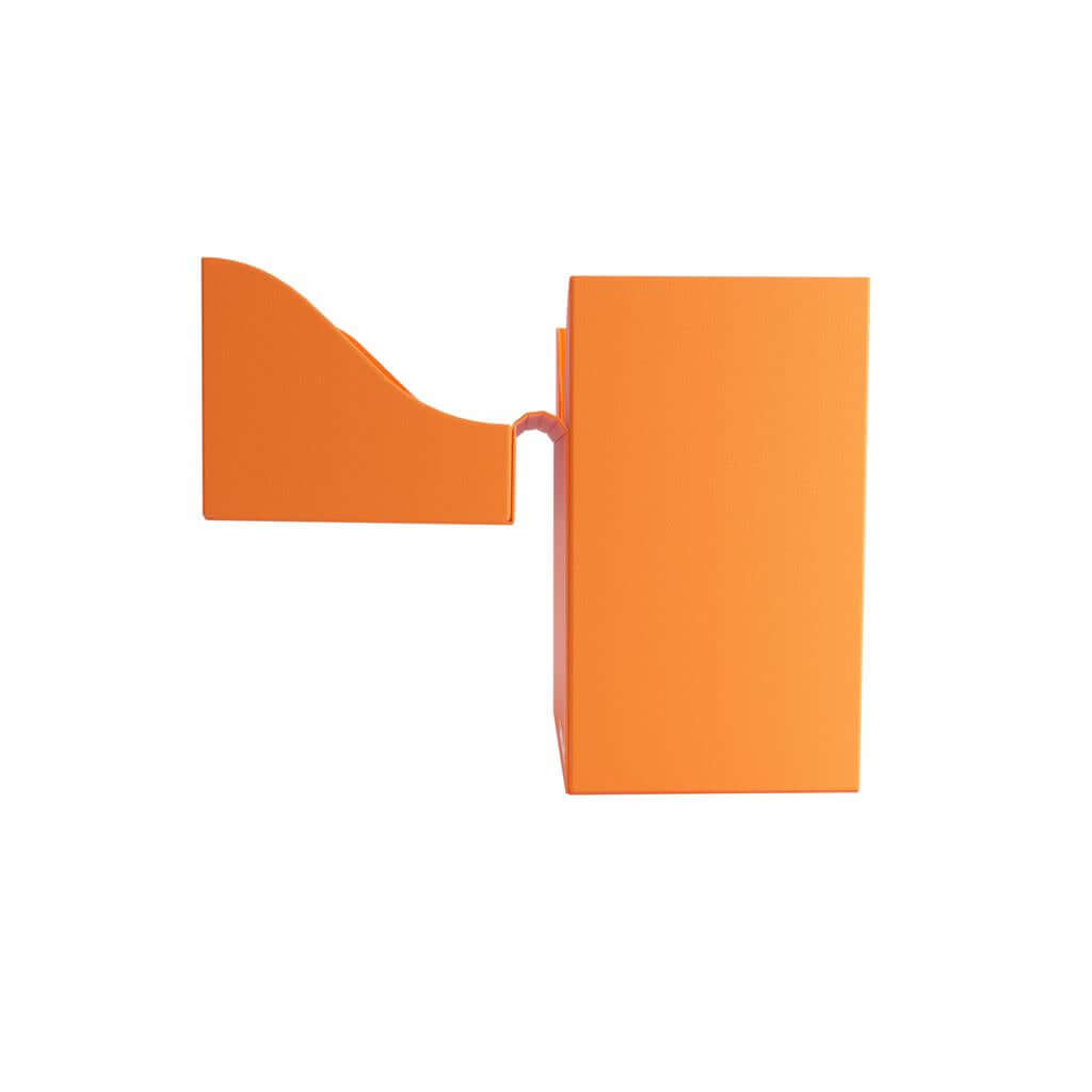 Accessoires Oranje, casual deckbox die geschikt is voor het beschermen en opbergen van maximaal 80 kaarten met dubbele sleeves.