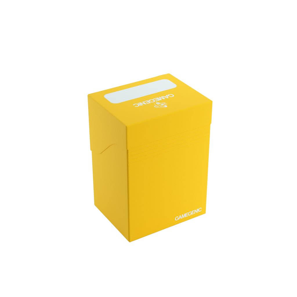 Accessoires Gele, casual deckbox die geschikt is voor het beschermen en opbergen van maximaal 80 kaarten met dubbele sleeves.