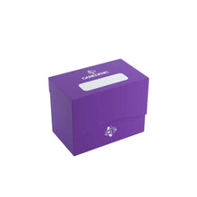 Accessoires Paarse, casual sideloading deckbox die geschikt is voor het beschermen en opbergen van maximaal 80 kaarten met dubbele sleeves.