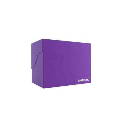 Accessoires Paarse, casual sideloading deckbox die geschikt is voor het beschermen en opbergen van maximaal 80 kaarten met dubbele sleeves.