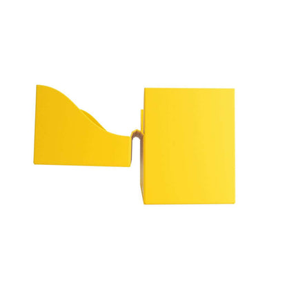 Accessoires Gele, casual sideloading deckbox die geschikt is voor het beschermen en opbergen van maximaal 80 kaarten met dubbele sleeves.