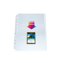 Accessoires Hoogwaardige 9-pocket pagina's, gemaakt van extra helder polypropyleen. Deze display bevat 50 toploading pagina's.