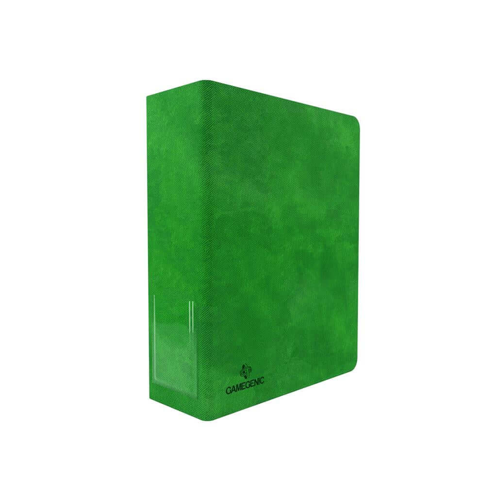 Accessoires Groene ringbandmap met 3 sterke ringen voor zowel 18-pocket als 9-pocket pagina's.