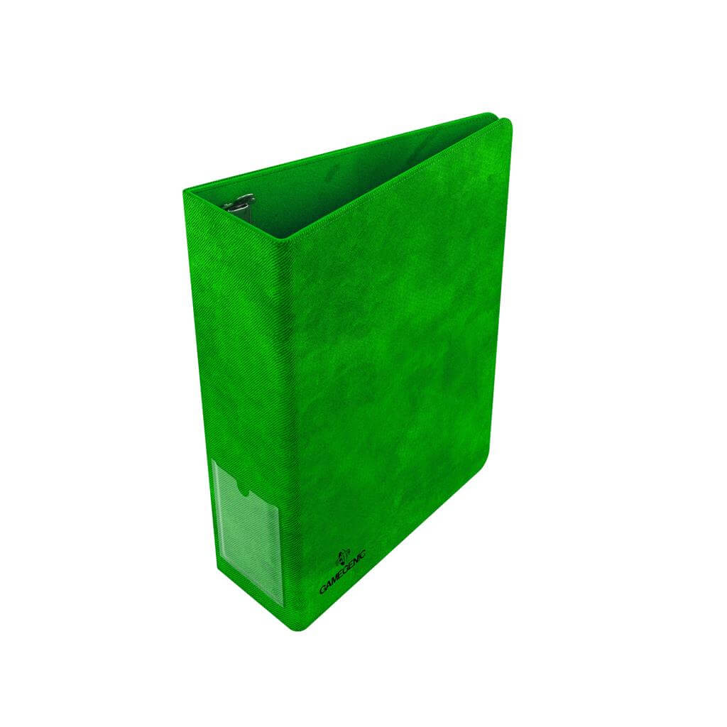 Accessoires Groene ringbandmap met 3 sterke ringen voor zowel 18-pocket als 9-pocket pagina's.