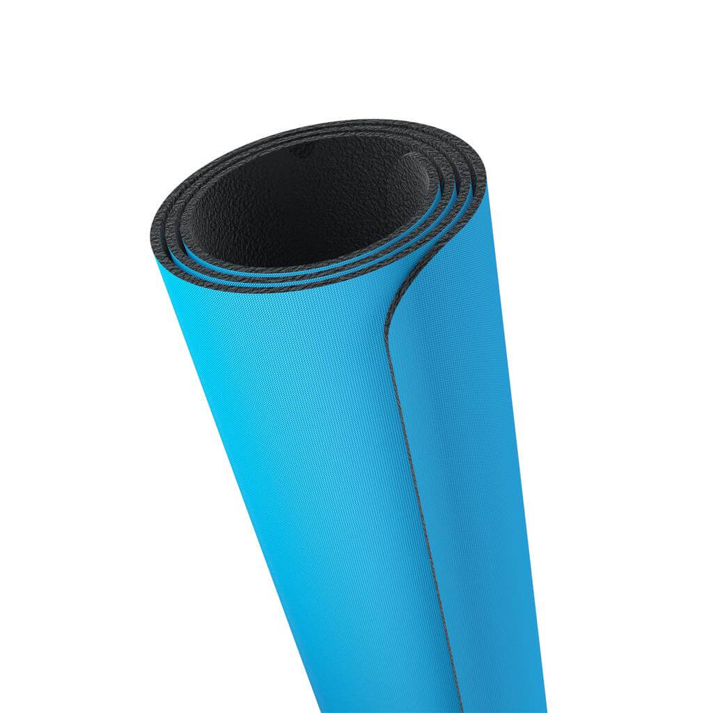 Accessoires Blauwe premium speelmat van 2 mm dikte met een anti-slip achterzijde.