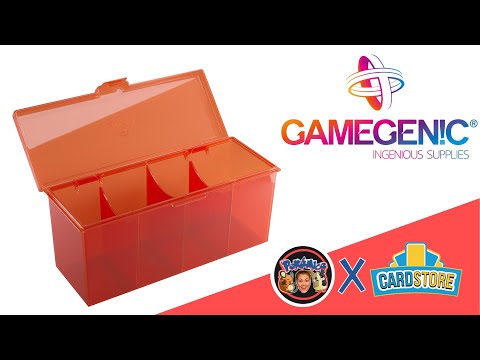 Accessoires Doorzichte Fourtress opbergbox waarin je volledige decks, dobbelstenen, tokens en 320 kaarten met dubbele sleeves kunt opbergen.