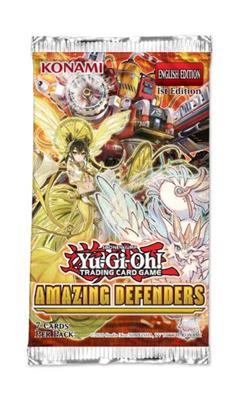 Yu-Gi-Oh Three unique new themes are ready for action in Amazing Defenders! This 60-card set gives you new ways to build up mighty monsters that can dominate Duels. Each theme has a unique gameplay style to enjoy, so try out all 3 and see which one is you