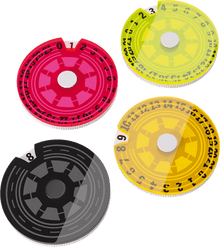 Accessoires Dit product bevat 4 Life Counters in verschillende kleuren. Dit product kan je gebruiken om jouw levens bij te houden.
