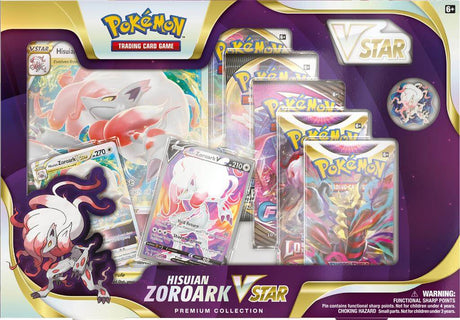 Wil jij een Pokémon Pokémon TCG Hisuian Zoroark VSTAR Premium Collection kopen? Wij hebben een groot assortiment aan Pokémon producten! Betaal gelijk of achteraf.