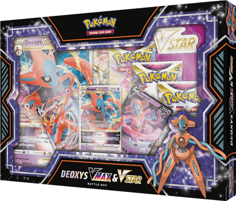 Wil jij een Pokémon Pokémon TCG VMAX-VSTAR Battle Box Deoxys / Zeraora kopen? Wij hebben een groot assortiment aan Pokémon producten! Betaal gelijk of achteraf.