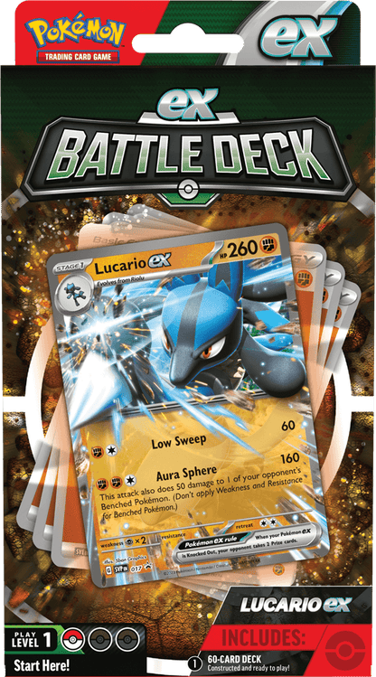 Pokémon Mighty Pokémon ex Battle for Victory!Powerful Pokémon ex are ready to charge onto the battlefield in the new Pokémon TCG: ex Battle Decks! Each 60-card deck is led by an exceptionalPokémon ex and includes everything you need to play right away. Le