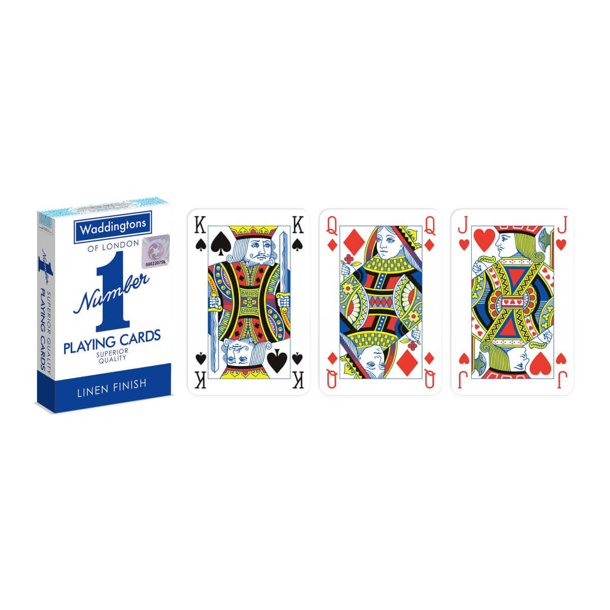 UITVERKOOP Waddington speelkaarten met een blauwe kleur