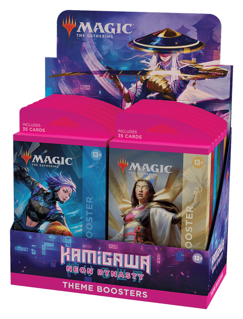Wil jij een Magic! Kamigawa Neon Dynasty Theme Booster Pack kopen? Wij hebben een groot assortiment aan Magic! producten! Betaal gelijk of achteraf.